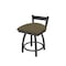 Holland Bar Stool Co 18" Low Back Swivel Vanity Stool, Pewter Finish, Graph Cork Seat 82118PW017 - alternate 1